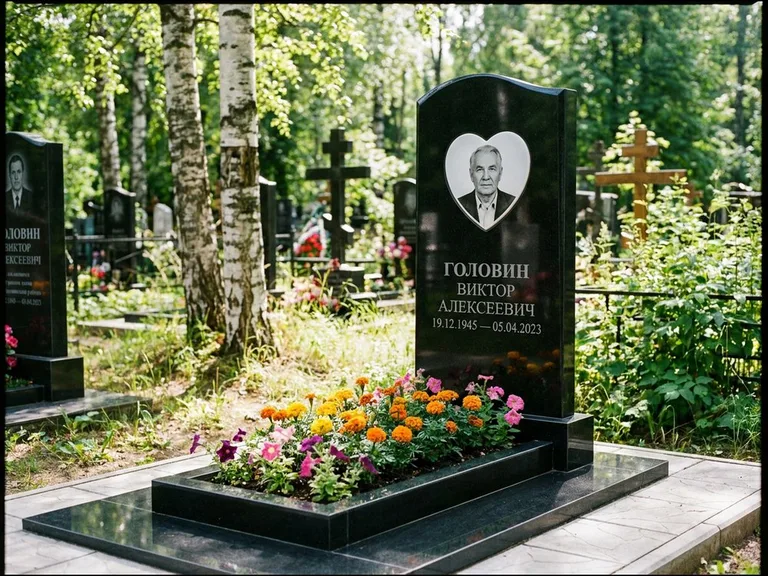 Овальный цветной портрет на керамике в Калининграде