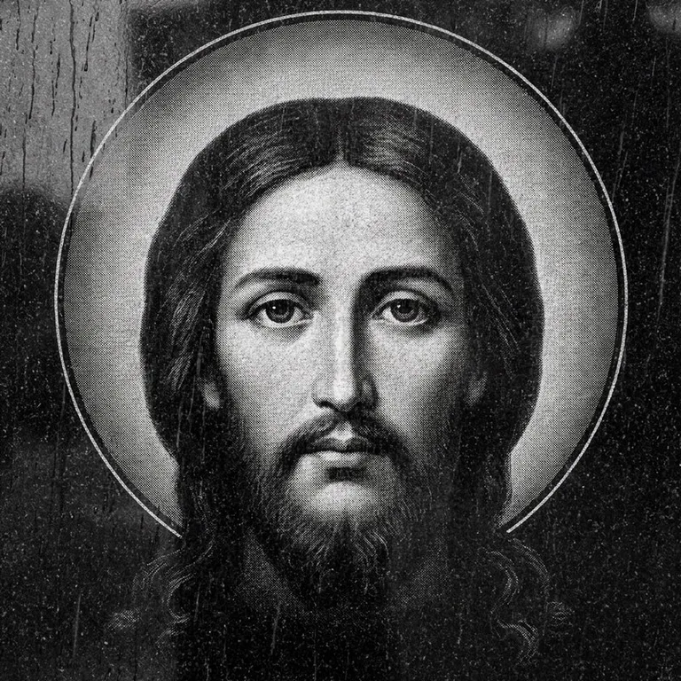 Эскиз иконы: «Моление о чаше» (полутон) — сюжетная композиция, гравировка на памятник в Калининграде