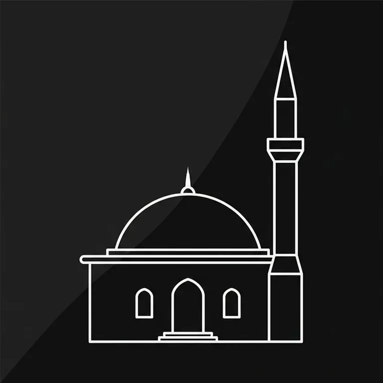 Эскиз: Одноминаретная — скромный силуэт сельской мечети в Калининграде