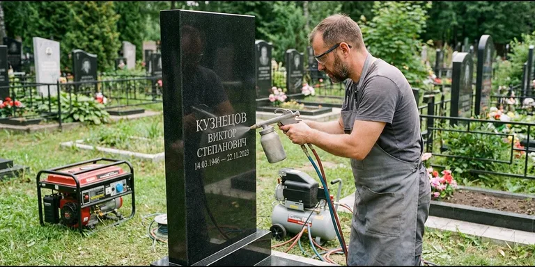 Гравировка с выездом — гравировка на памятник в Калининграде