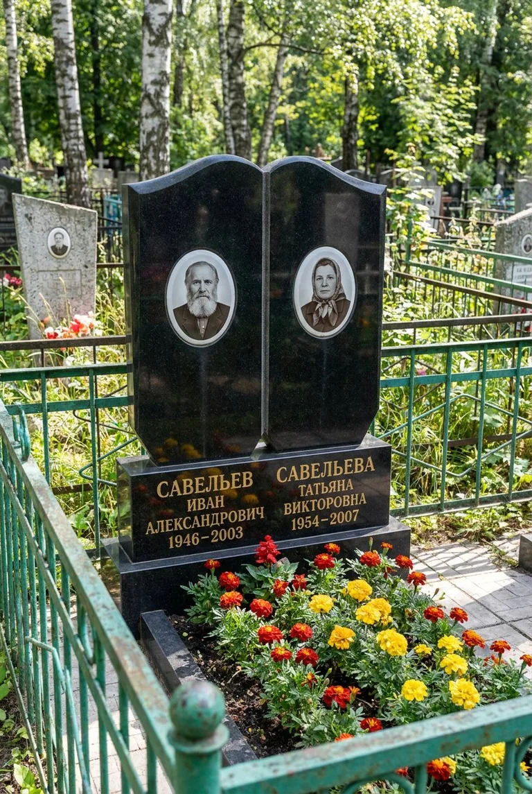 Семейный памятник на Михайловском кладбище