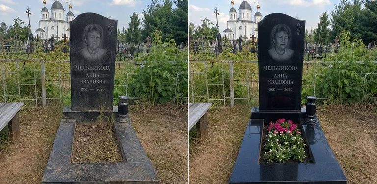 Мойка фигурного памятника до и после в Калининграде