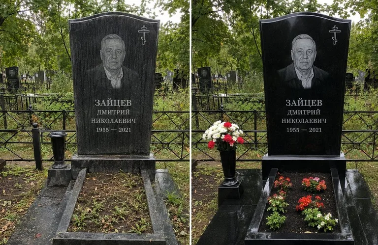 Уборка комплекса со скамьёй и плиткой до и после в Калининграде