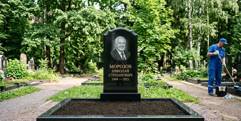 Уборка могил на кладбище в Калининграде — наведение порядка, мойка памятника, благоустройство участка