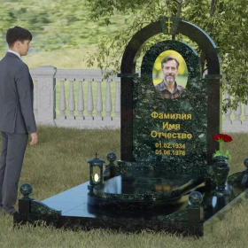 Комбинированный православный памятник - П031
