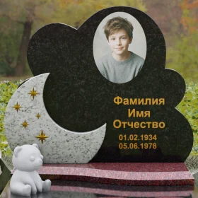 Светский вертикальный гранитный памятник - П133