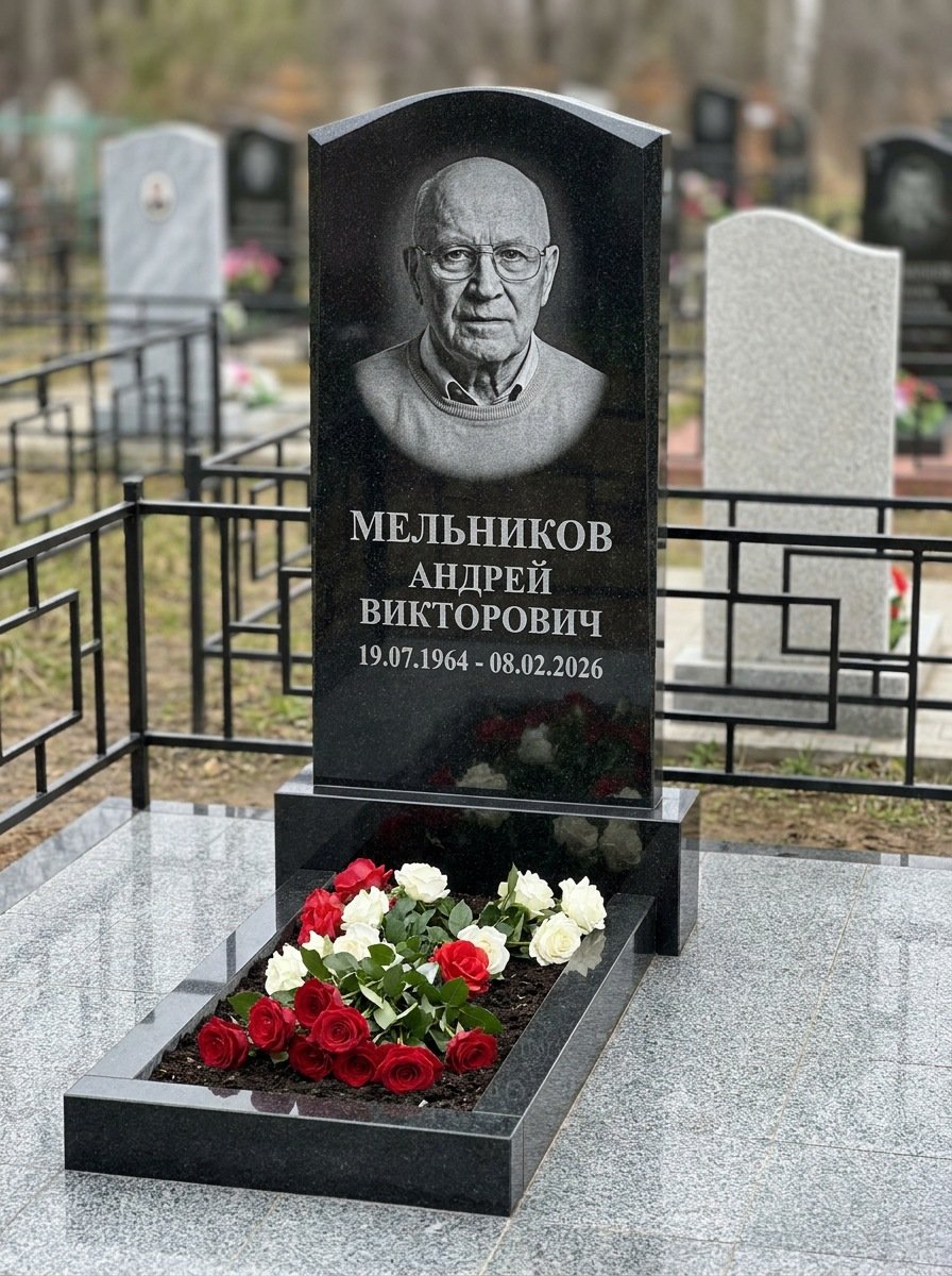 Портрет на памятнике в Калининграде — Мелкое лицо с общего фото — портрет под гравировку