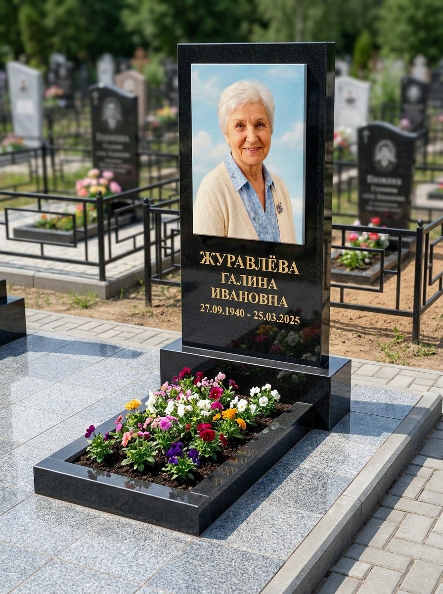 Портрет на памятнике в Калининграде — Портрет в полный рост — керамогранит 400×600 мм