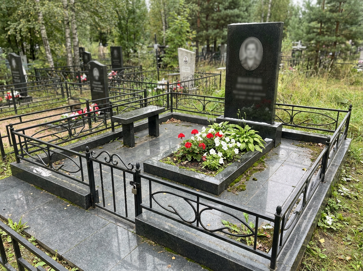 Благоустройство могилы в Калининграде — пример 3