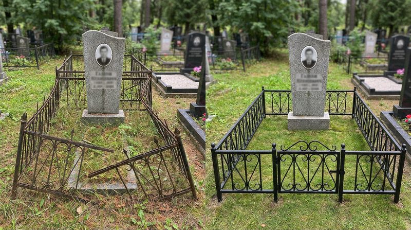 Установка ограды в Калининграде — пример 2