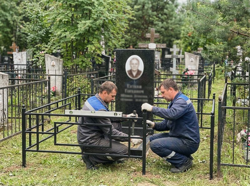 Установка ограды в Калининграде — пример 3